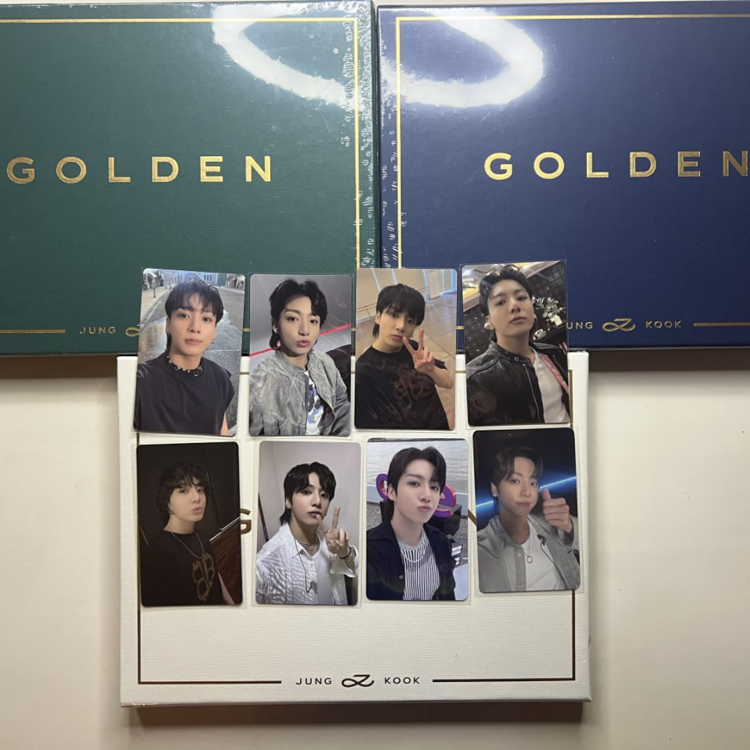 BTS] Jungkook Golden - Album and Lucky Draw Photo Cards – Shining