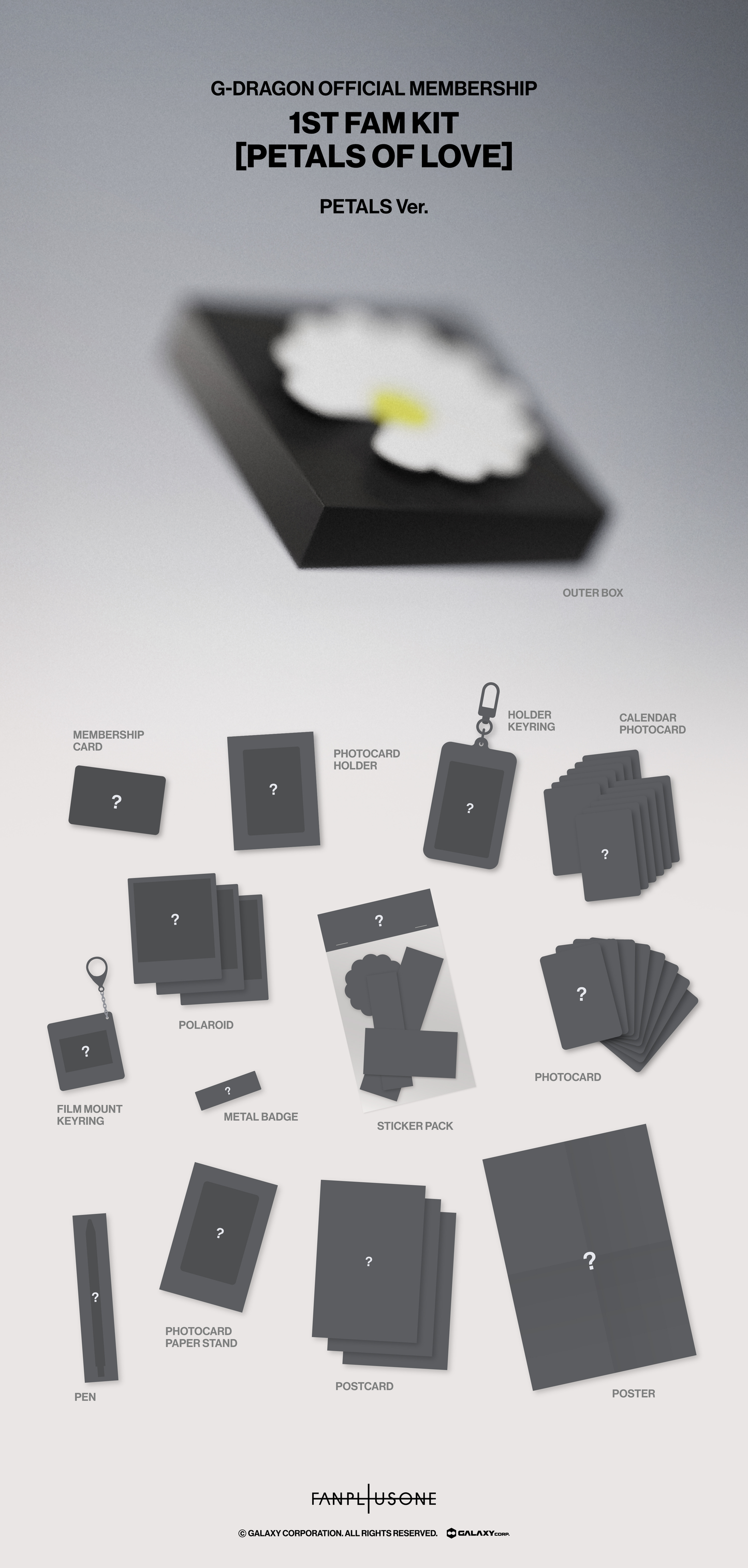 [GO] G-Dragon - Membership - Petals of Love Kit #GO_GD_POL