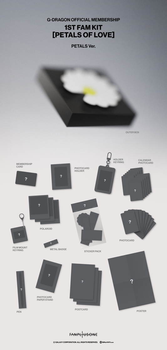 [GO] G-Dragon - Membership - Petals of Love Kit #GO_GD_POL