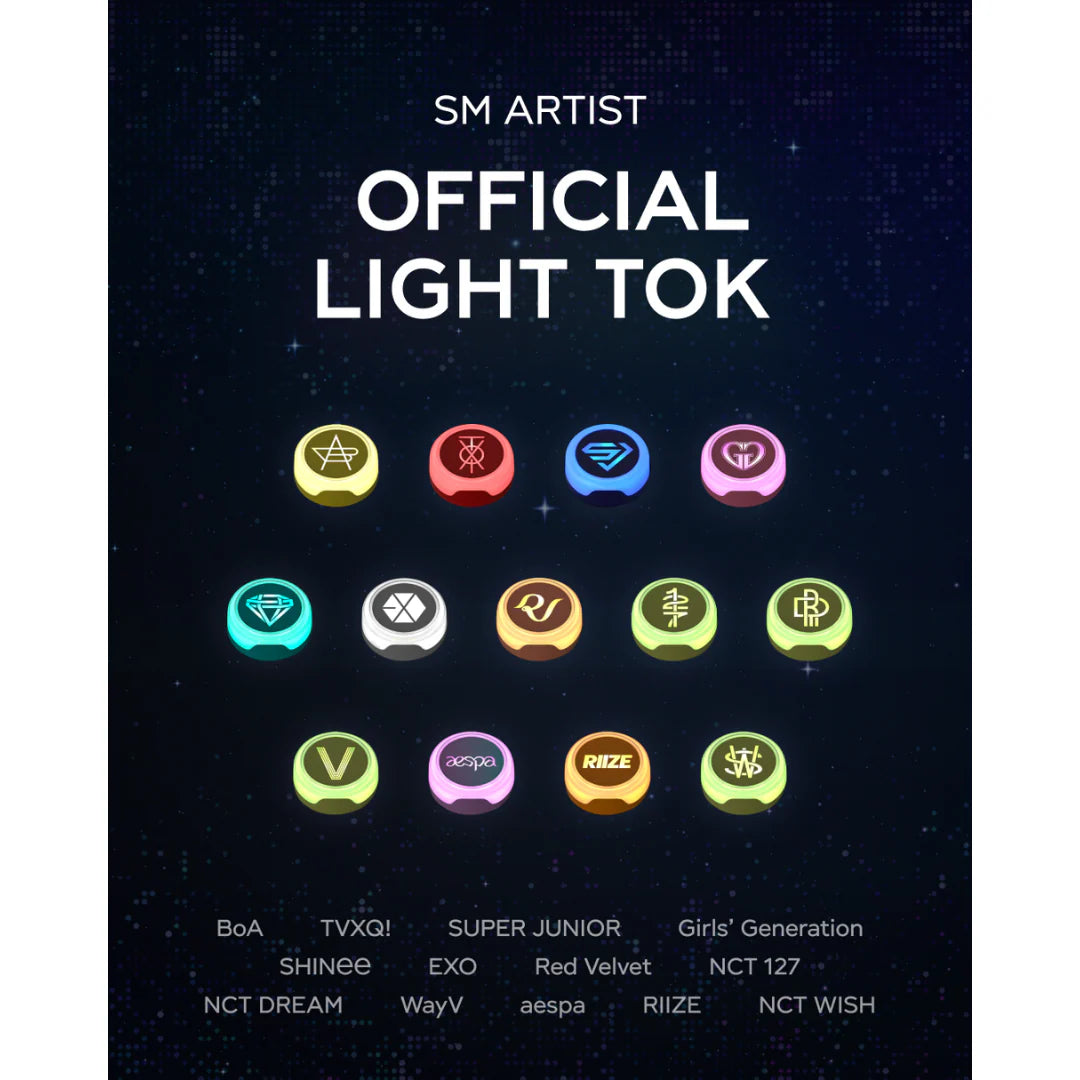 [KADD INSTOCKS] SM - Official Mini Fanlight Keyring and Light Tok
