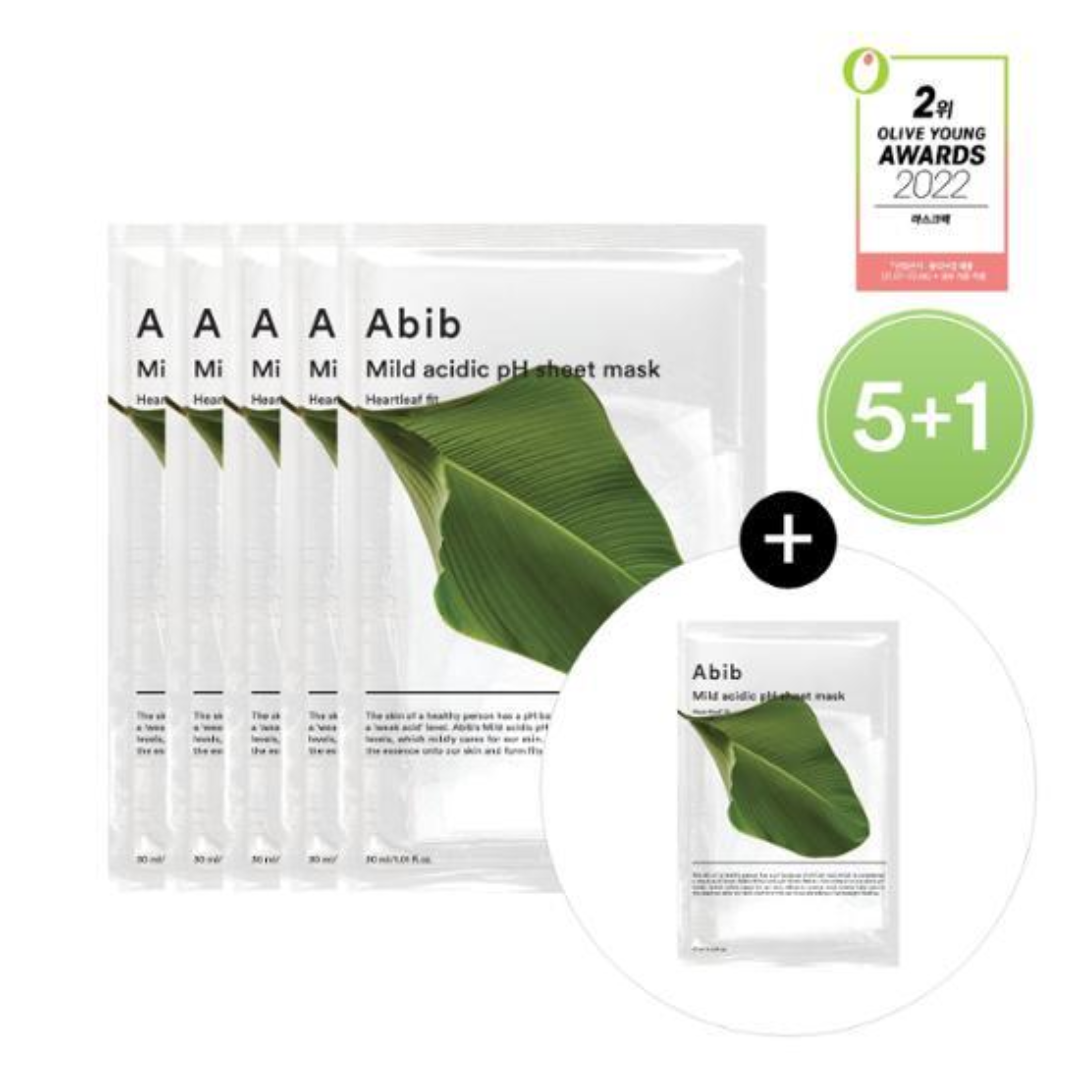 ABIB Mild Acidic pH Sheet Mask Heartleaf Fit