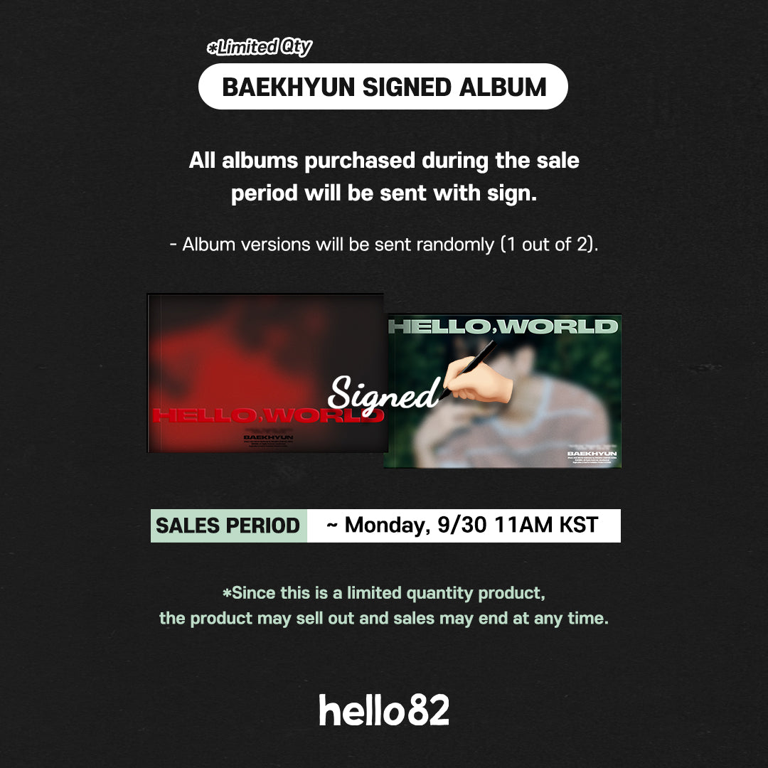 [GO] Baekhyun - Hello, World - Signed #GO_Baekhyun_HelloWorld_USSigned