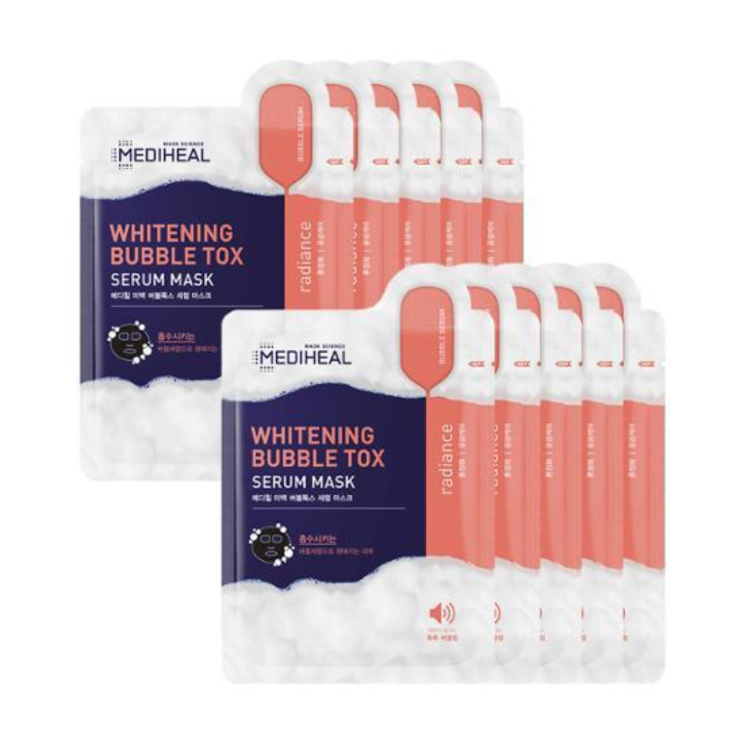 MEDIHEAL Whitening Bubble Tox Serum Mask Sheet Mask