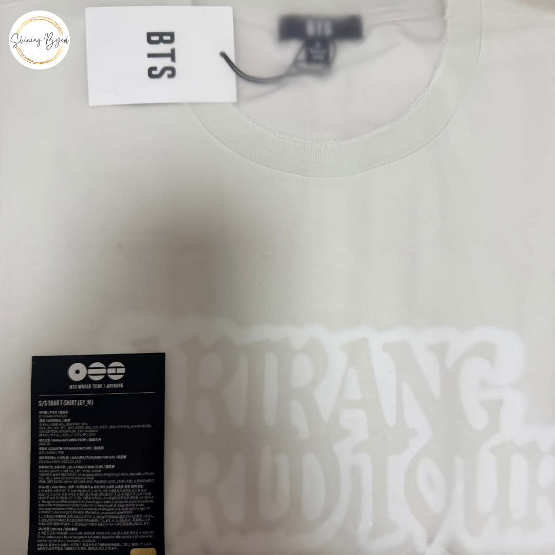 [KADD Instocks] BTS Arirang Tour - S/S Tour T-Shirt (Gray)