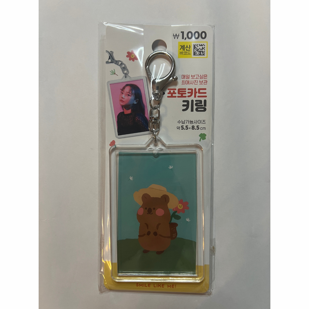 [DAISO] Acrylic Photocard Holder Keychain