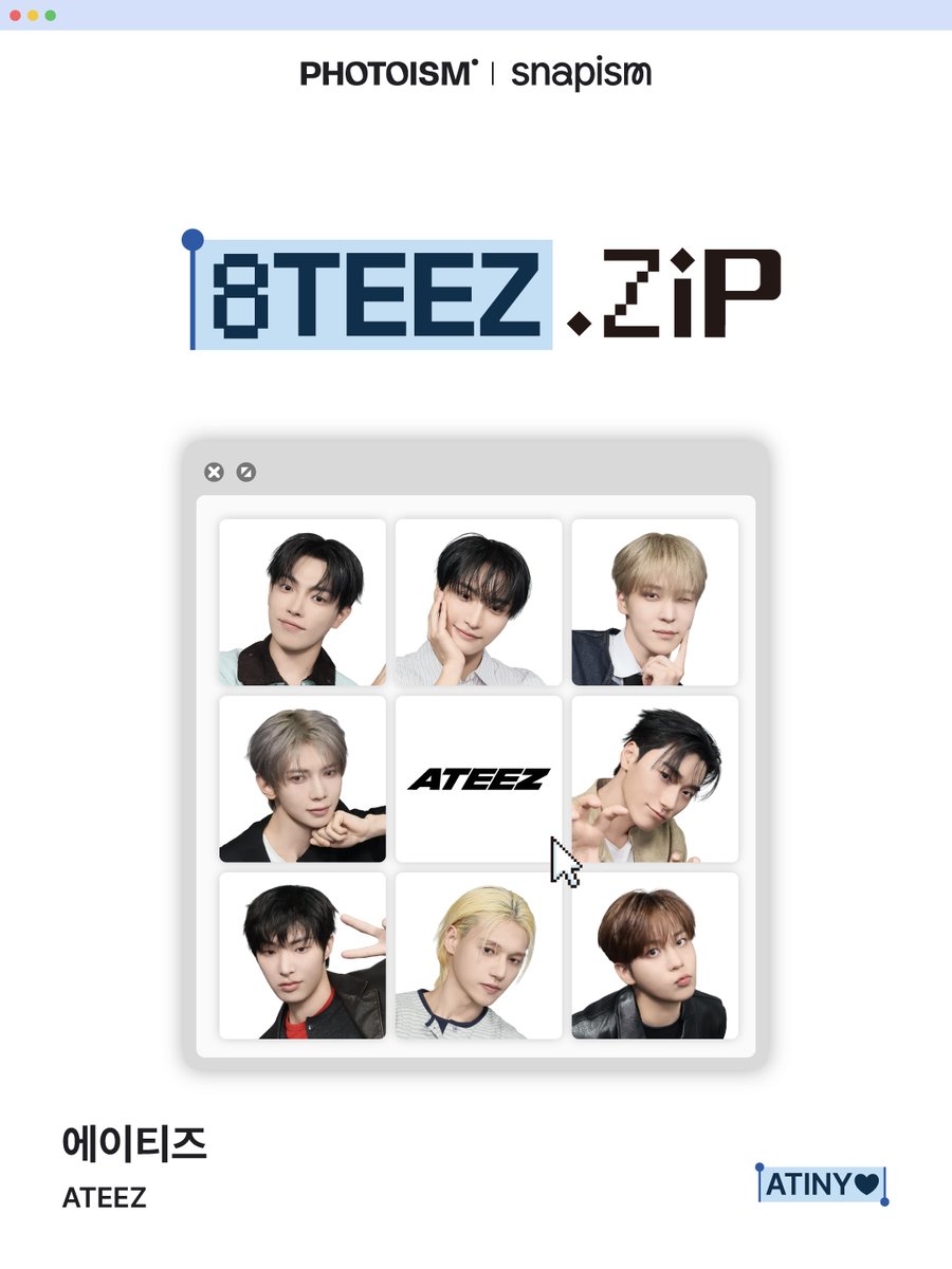 [GO] ATEEZ - 8TEEZ ZIP - Photoism #GO_ATEEZ_8TEEZZIP