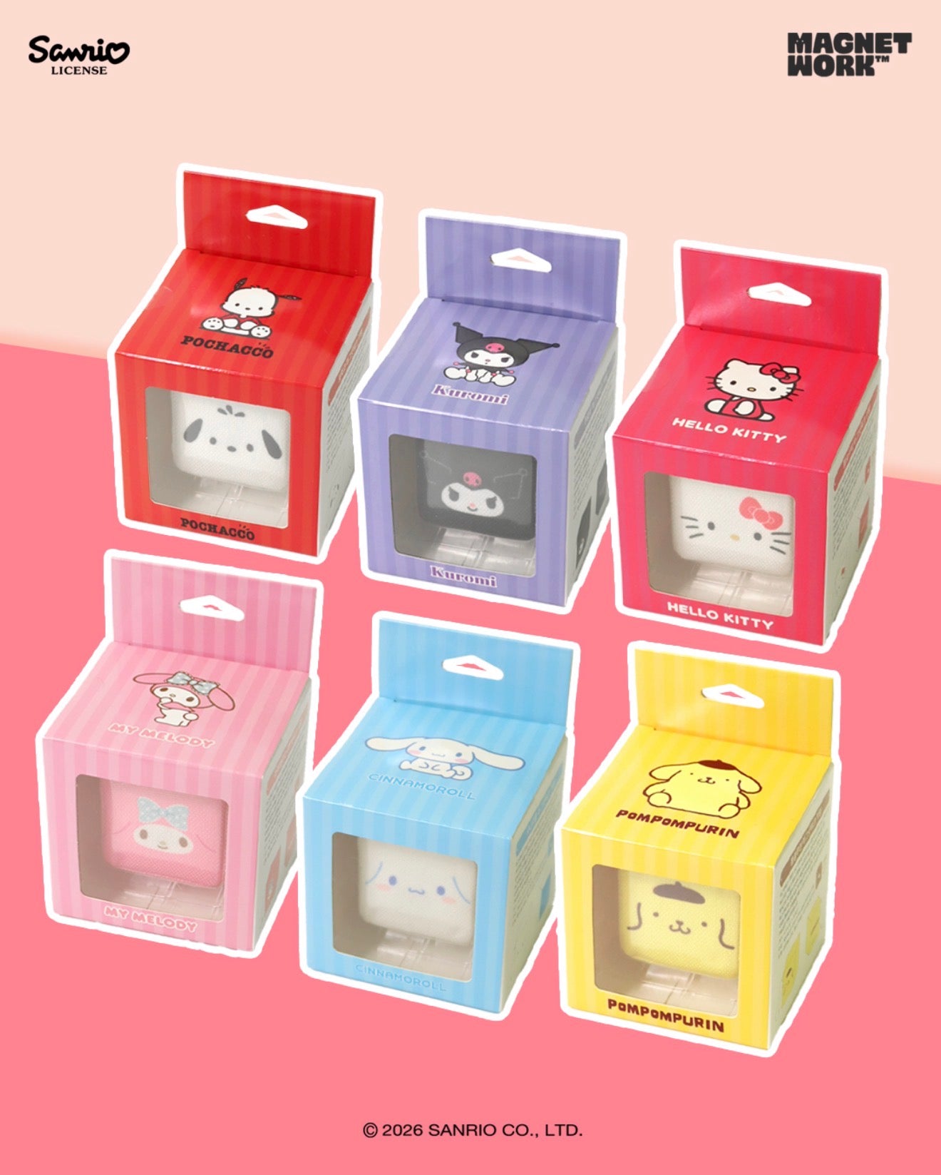 [GO] Sanrio - Magnet Work Keyring #GO_Sanrio_MagnetWorkKeyring