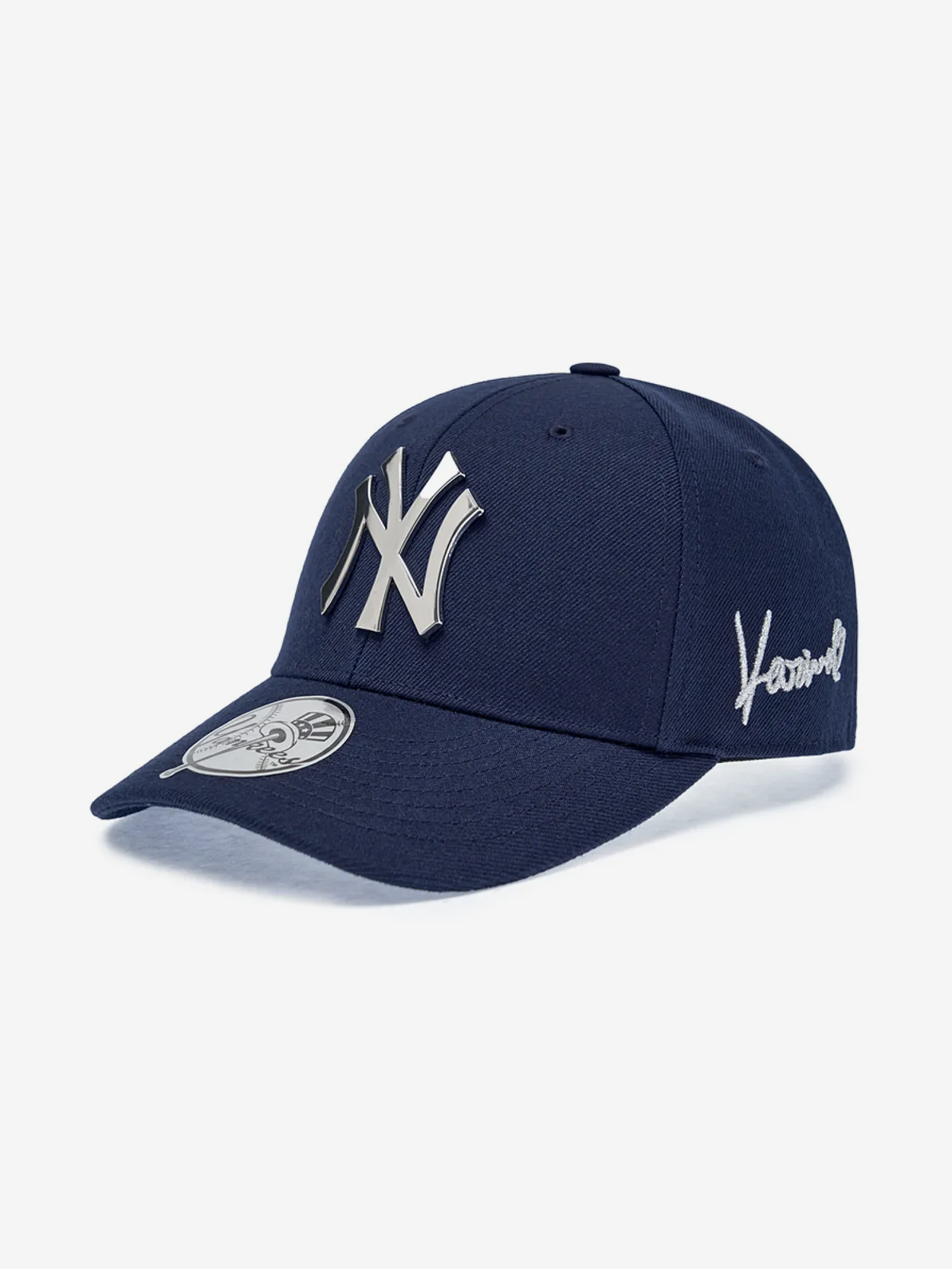 [GO] Aespa - Karina MLB Exclusive Structure Ball Cap NY (Navy) #GO_Aespa_KarinaMLBCap