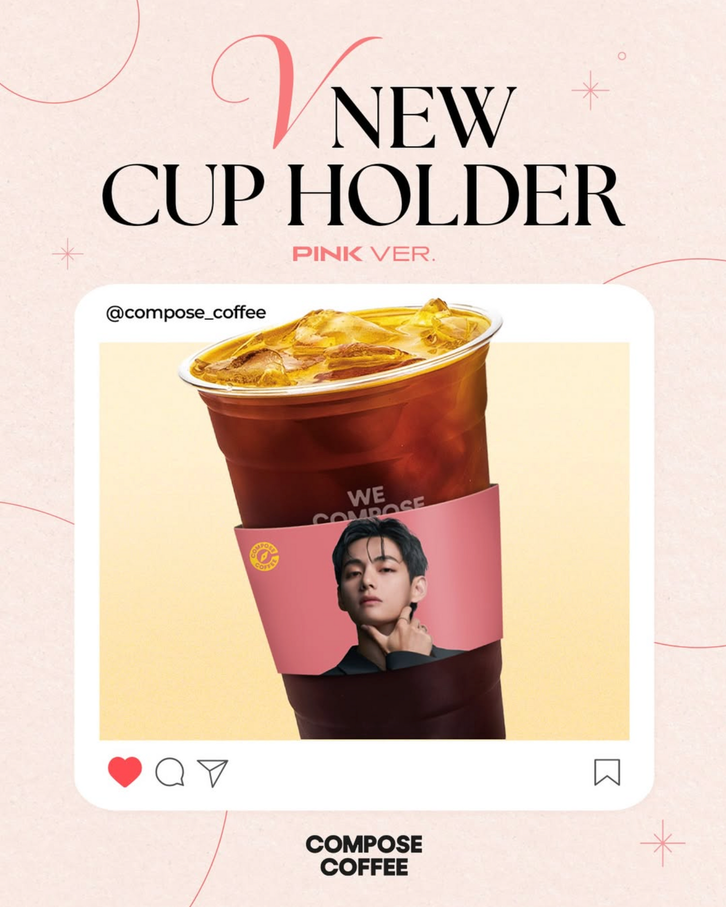 [GO] BTS - V - Compose Pink #GO_BTS_V_ComposePink