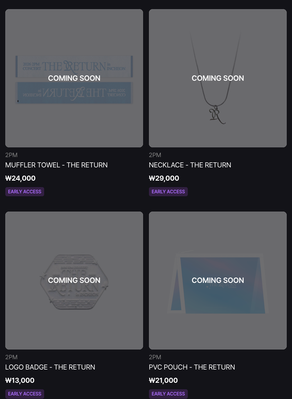 [GO] 2PM - The Return MD #GO_2PM_TheReturn