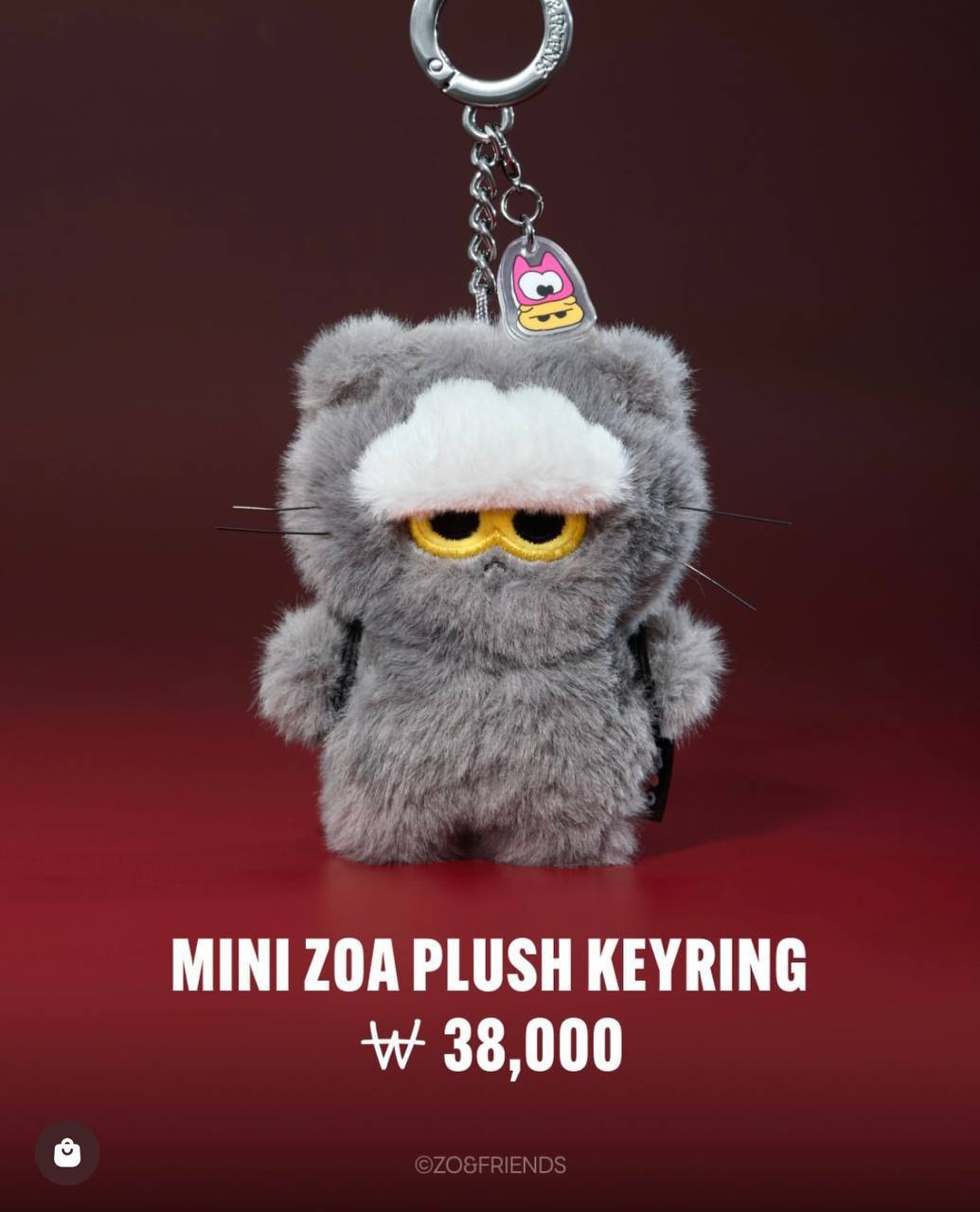 [KADD] G-Dragon - Zo&Friends - Winter - ZoA Mini Plush Keyring