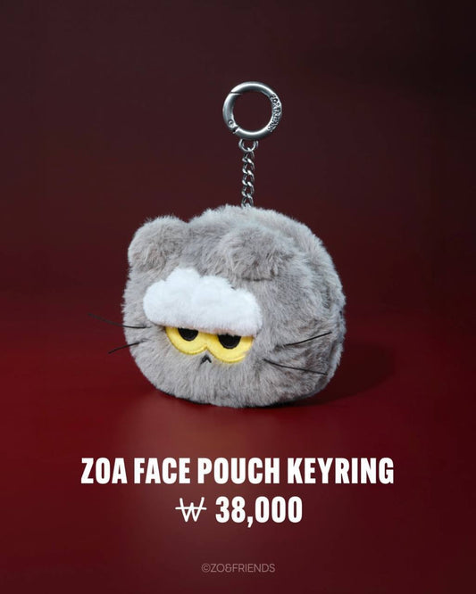 [KADD] G-Dragon - Zo&Friends - Winter - ZOA Face Pouch Keyring
